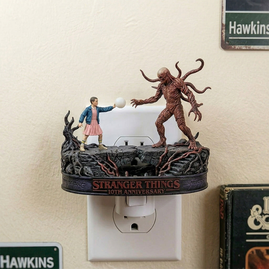 Stranger Things 10th Anniversary Eleven vs Vecna Installed Nightlight
