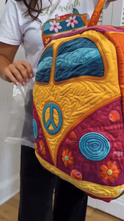 🔥LAST DAY 50% OFF - Hippie Van Quilted Duffle Bag