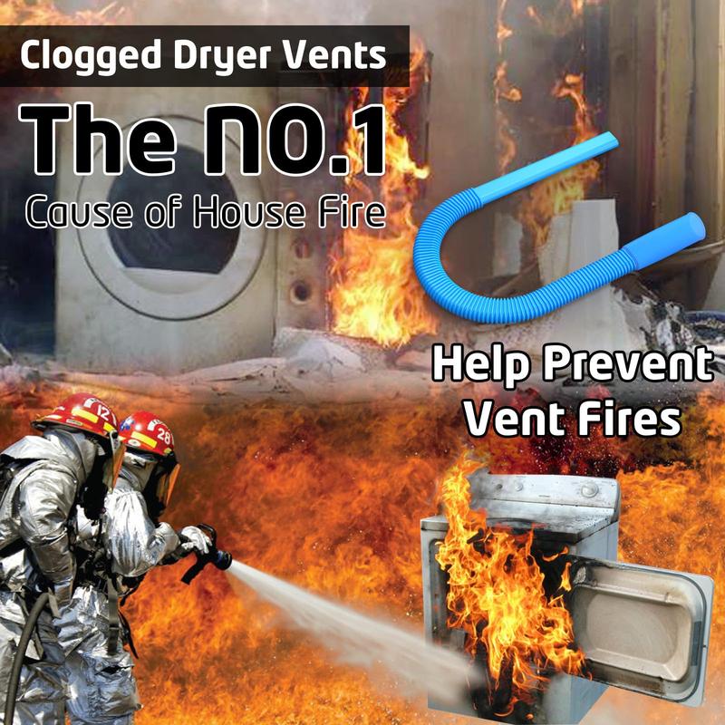 Essential Dryer Vent Cleaner Kit Dryer Lint Vacuum Attachment with Stretch Universal Connector
