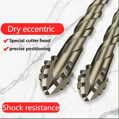 New Four-Flute Sawtooth Eccentric Drill Bit Set (1 Set 6 PCS)