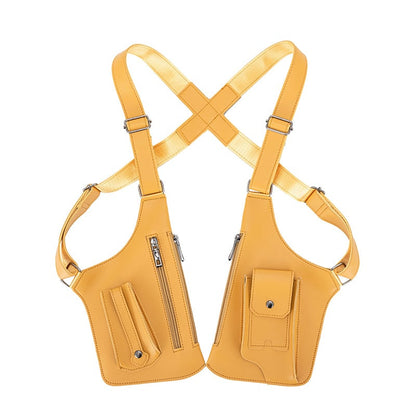 Adjustable Underarm Shoulder Bag for Men and Women - Anti-theft Hidden Storage for Cell Phones and Other Hunting and Outdoor Gear, Premium Leather. Crossbody Fanny Pack Lightweight Pockets