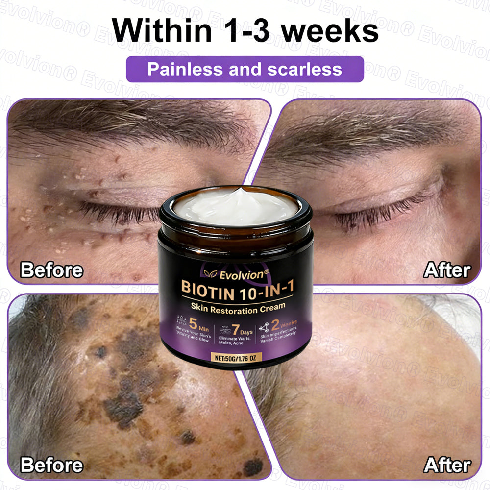 Made and Shipped from USA ✨Evolvion® Biotin 10-in-1 Skin Restoration Cream 🚀 🚀