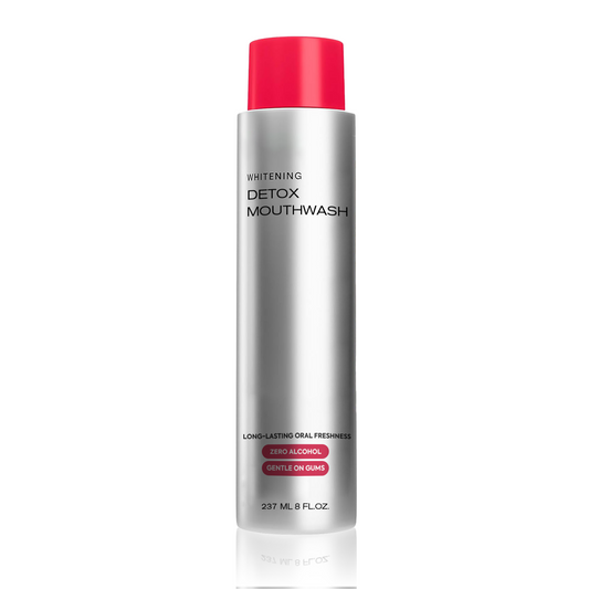 Advanced Stain-Lifting Whitening Mouthwash: Visible Debris Removal & Fresh Breath