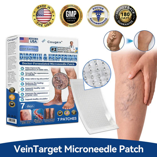 Cougex® 𝑽𝗲𝗶𝙣 𝘾𝐨𝐧𝘁𝗼𝙪𝙧 𝙈𝙞𝐜𝐫𝒐𝒏𝒆𝗲𝗱𝗹𝙚 𝙋𝙖𝐭𝐜𝒉 𝒘𝒊𝘁𝗵 𝗔𝙙𝙫𝙖𝙣𝙘𝐞𝐝 𝐃𝒊𝒐𝒔𝗺𝙞𝐧 & 𝑯𝒆𝘀𝗽𝗲𝙧𝙞𝙙𝙞𝐧 𝐃𝒆𝒍𝒊𝒗𝗲𝗿𝙮🌿𝟕-𝐃𝐚𝐲 𝐕𝐢𝐬𝐢𝐛𝐥𝐞 𝐑𝐞𝐬𝐮𝐥𝐭𝐬 𝐟𝐨𝐫 𝐕𝐚𝐫𝐢𝐜𝐨𝐬𝐞 𝐕𝐞𝐢𝐧𝐬