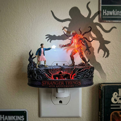 Stranger Things 10th Anniversary Eleven vs Vecna Installed Nightlight