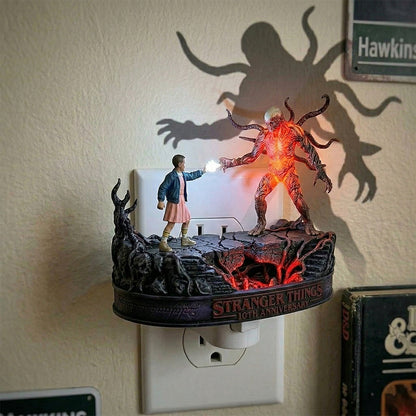 Stranger Things 10th Anniversary Eleven vs Vecna Installed Nightlight