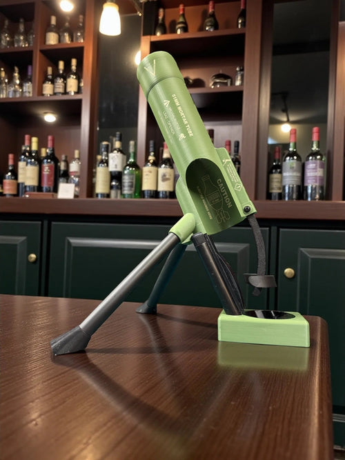 🍾51mm Beer Bottle Mortar Bottle Opener – Novelty Cap-Launching Desk & Bar Accessory