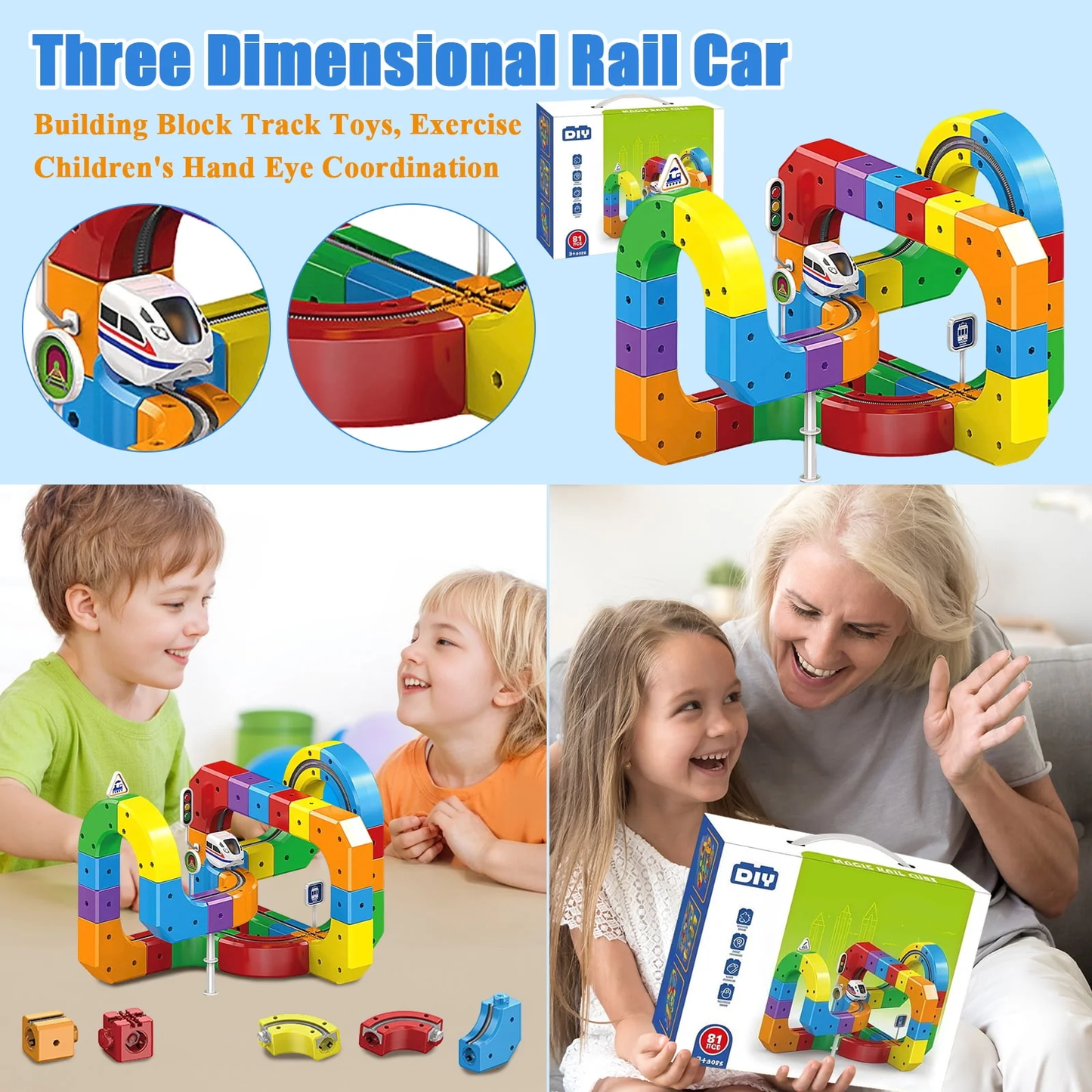 🚂Magnetic Gravity-Defying Electric Track Car Toy
