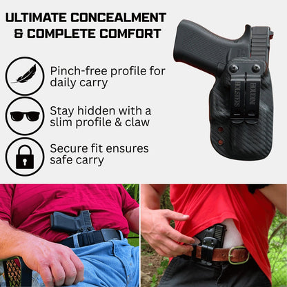 Breakout 2.0 IWB Holster: Patented Rapid-Draw Channel - Zero-Second Presentation in Close Quarters - Ultra-Slim Kydex Design