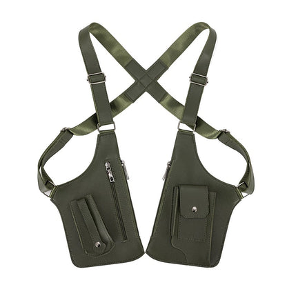 Adjustable Underarm Shoulder Bag for Men and Women - Anti-theft Hidden Storage for Cell Phones and Other Hunting and Outdoor Gear, Premium Leather. Crossbody Fanny Pack Lightweight Pockets