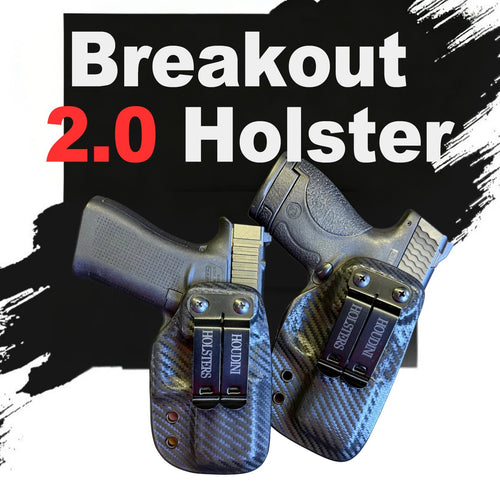 Breakout 2.0 IWB Holster: Patented Rapid-Draw Channel - Zero-Second Presentation in Close Quarters - Ultra-Slim Kydex Design