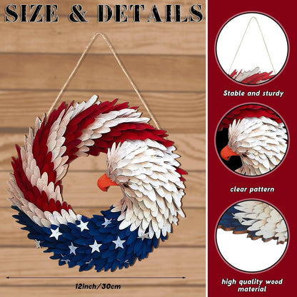 🔥Handmade U.S Eagle 250th Anniversary Patriotic Wreath💖BUY 2 FREE SHIPPING ONLY TODAY !