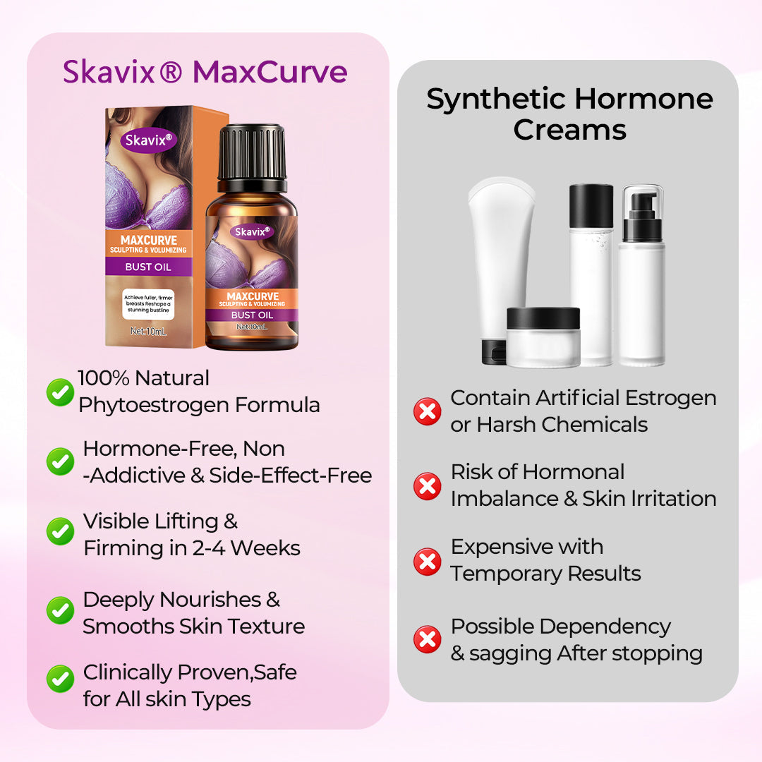 ⏰Last 4 hours Sale: Save 50%-Skavix™ MaxCurve Sculpting & Volumizing Bust Oil