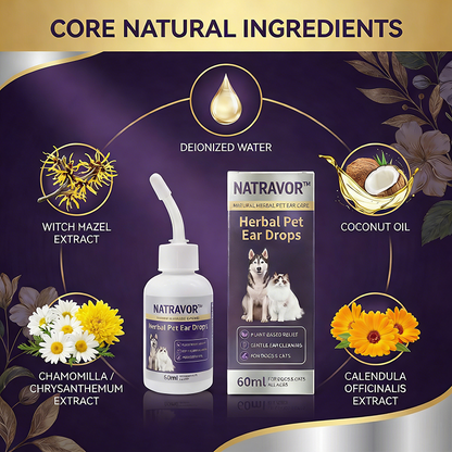 NATRAVOR® Herbal Pet Ear Drops🌿