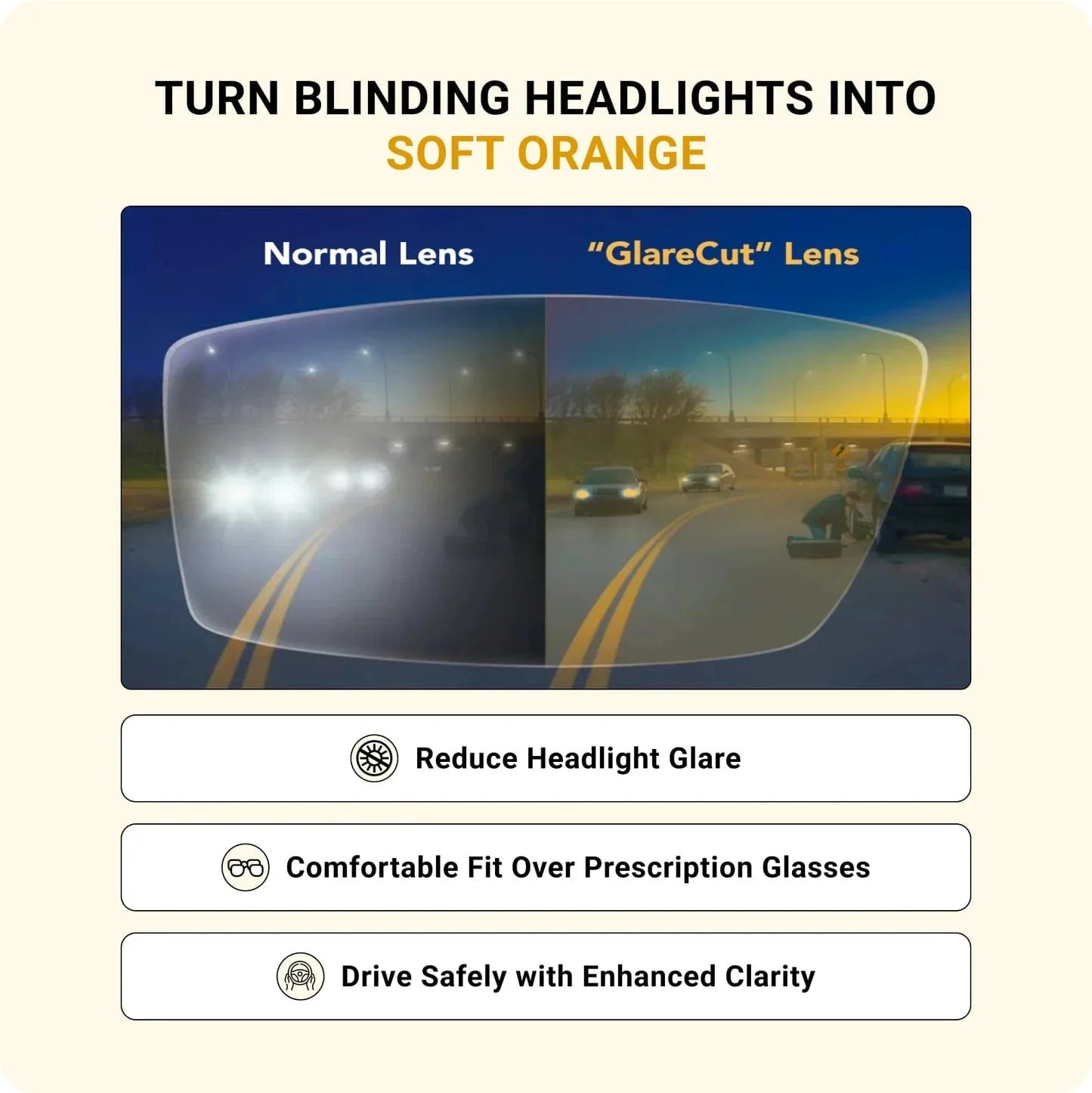 Headlight NATRAVOR™ with GlareCut Technology