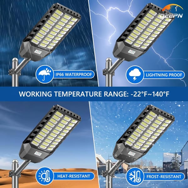 ⏰ Ultra Bright Solar Led Street Light System