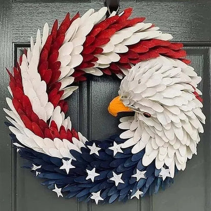 🔥Handmade U.S Eagle 250th Anniversary Patriotic Wreath💖BUY 2 FREE SHIPPING ONLY TODAY !