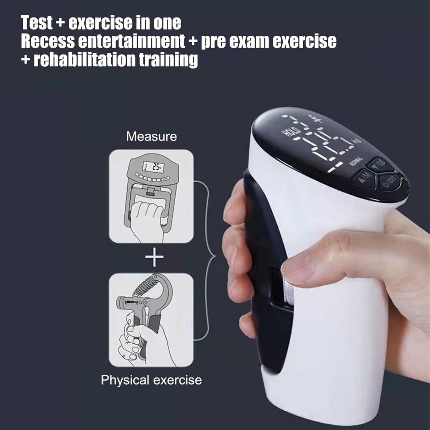 Digital Force Gauge: High-Precision Hand Grip Strength Tester & Trainer