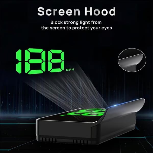 🚗 Head-Up Display Car GPS Digital Speedometer – HUD for Cars, Trucks & Motorcycles