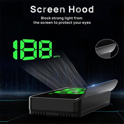🚗 Head-Up Display Car GPS Digital Speedometer – HUD for Cars, Trucks & Motorcycles