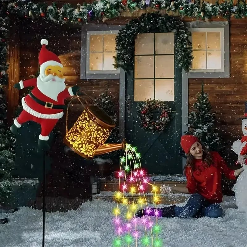 Christmas Carnival ❤️ Santa Solar Kettle Lights🎁