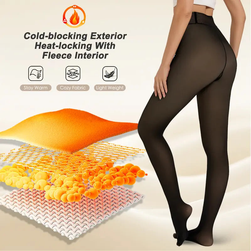 🌟 Geerta Magic Fleece Lined Tights - Your Winter Styling Magic Weapon! 🌟