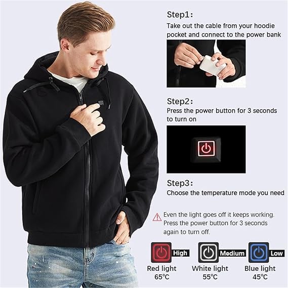 🎄Early Christmas Sale 49% OFF🔥Unisex Heated Hoodie