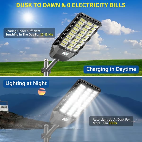 ⏰ Ultra Bright Solar Led Street Light System
