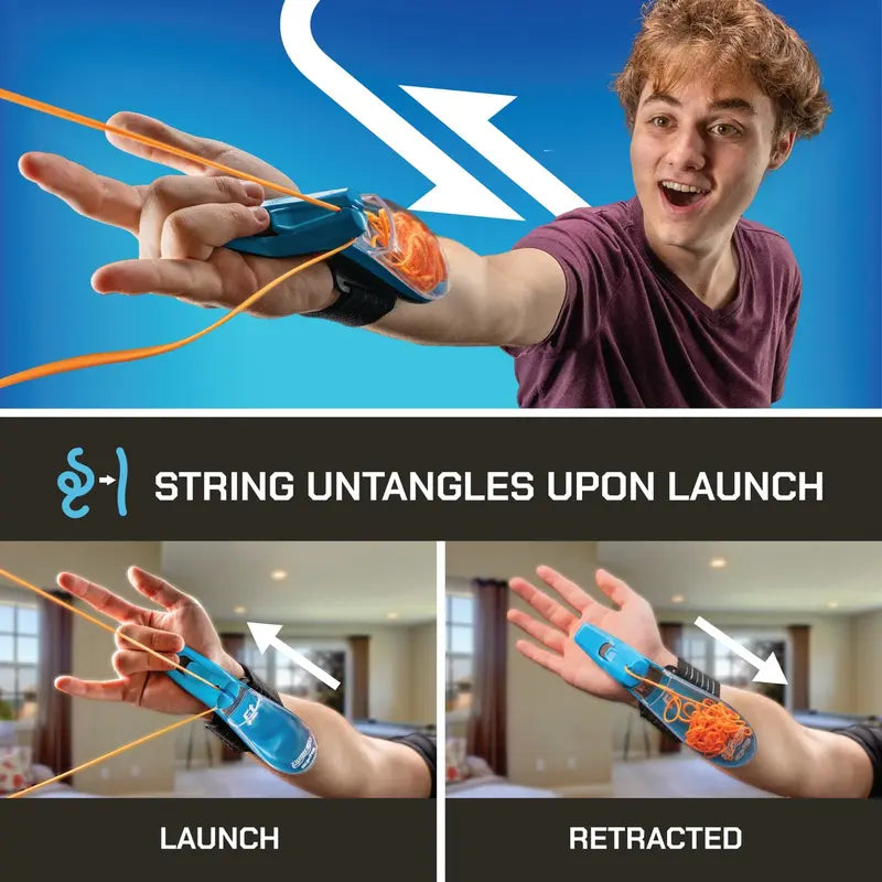 🎉 World's First Glowing String-Launching Webshooter · Ignite Your Superhero Dream! 🕷️✨