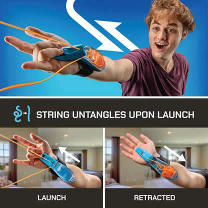 🎉 World's First Glowing String-Launching Webshooter · Ignite Your Superhero Dream! 🕷️✨