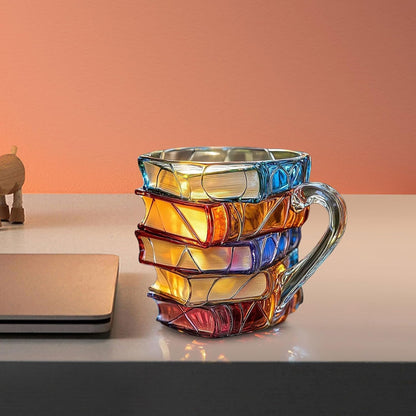 🔥Black Friday Sale Is On Fire！✨The Painted Book Mug: Sip from a Classic📚