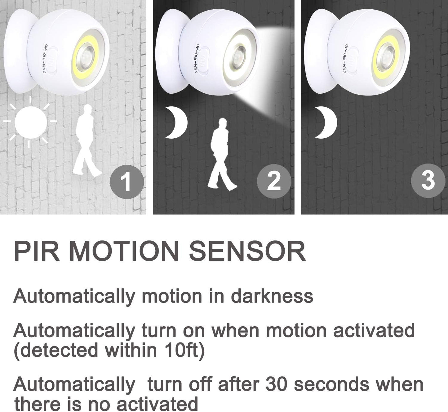 🌹 Last day ✨ Lebote Motion Sensor Lights(Buy one get one free)  ✨ Light Up Your Life, Hands-Free!