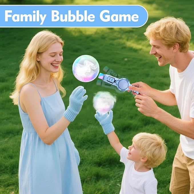 Magic in the Air ✨ | Elastic Bubble Fog Wand – This Christmas, Capture Wonder in a Bubble!