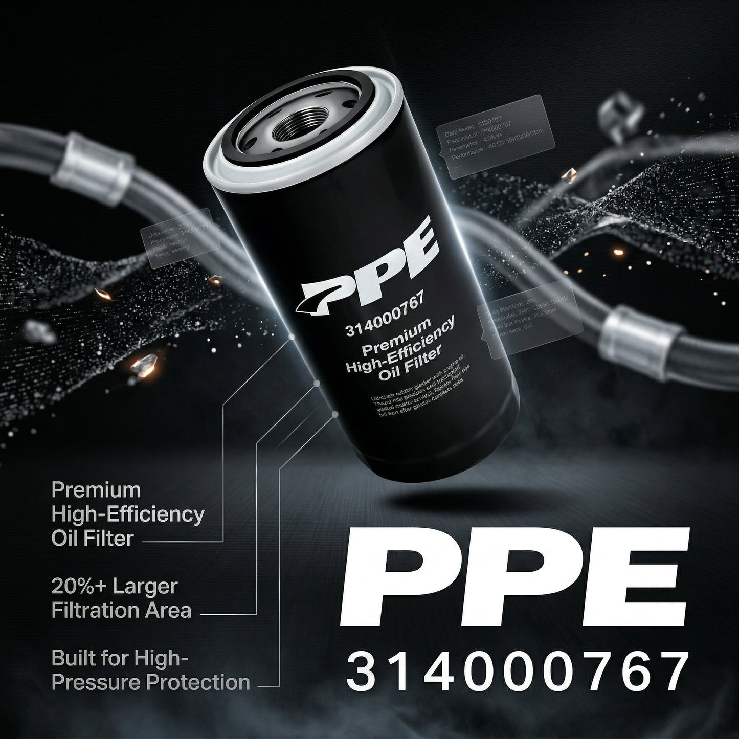 ⚙️ PPE Premium High-Efficiency Engine Oil Filter