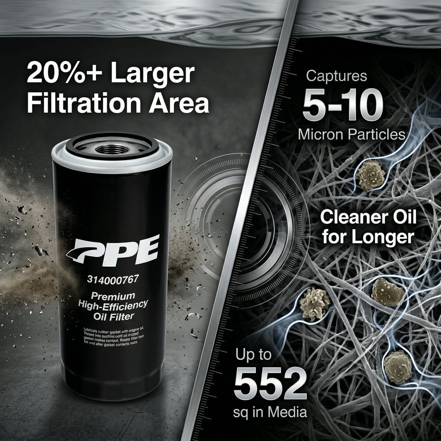 ⚙️ PPE Premium High-Efficiency Engine Oil Filter