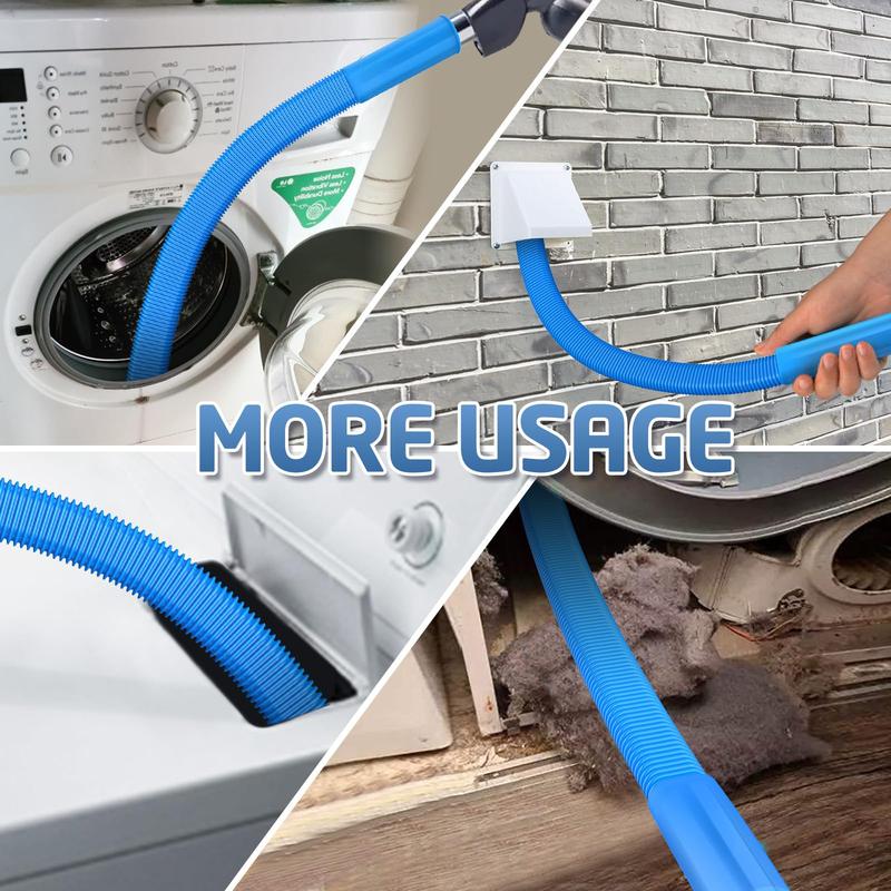 Essential Dryer Vent Cleaner Kit Dryer Lint Vacuum Attachment with Stretch Universal Connector