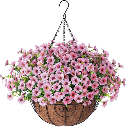 Last Day Promotion! 🔥 Simulated Hanging Flower Basket🌸 No Watering, No Wilting💧—Just a Picture Perfect Home Every Single Day.