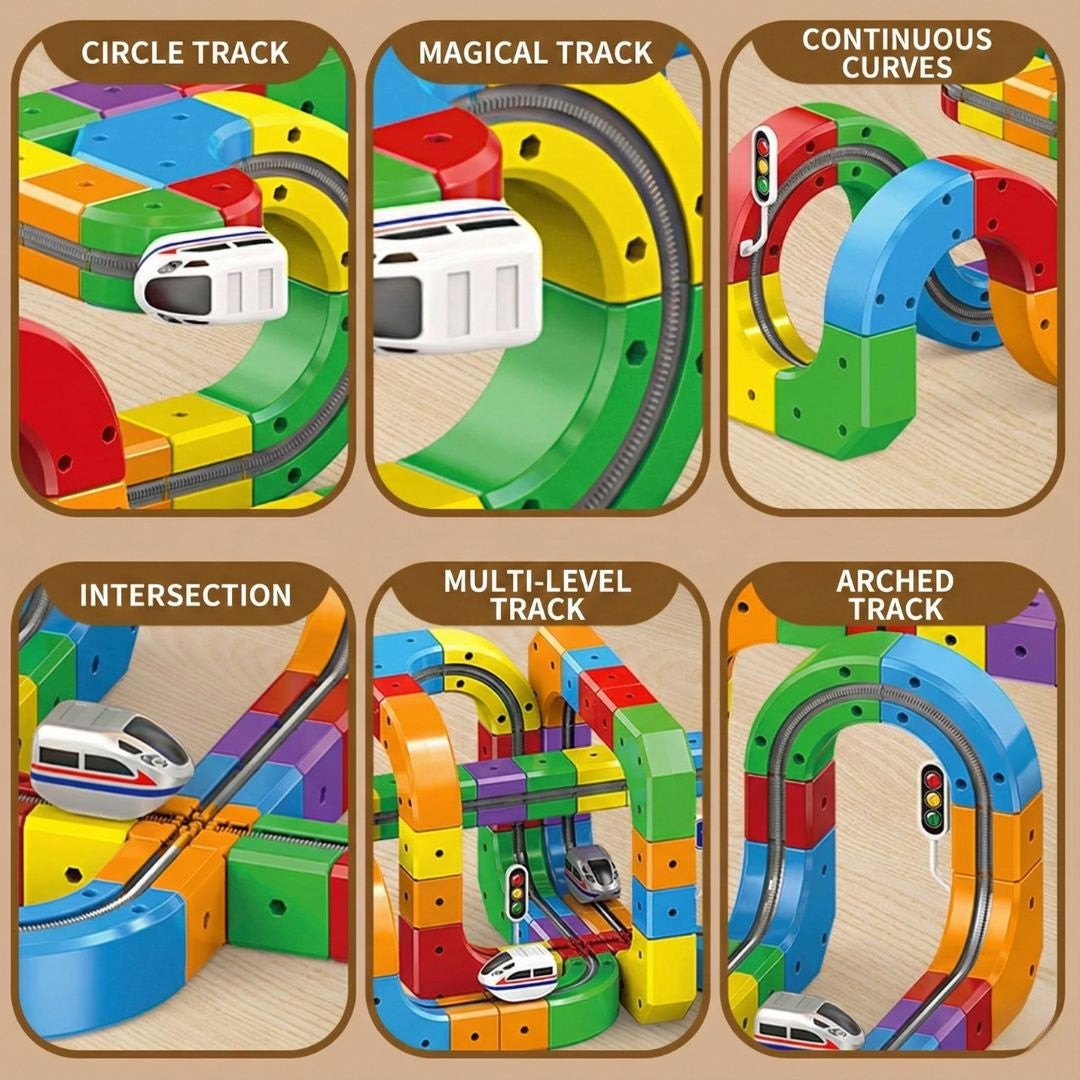 🚂Magnetic Gravity-Defying Electric Track Car Toy