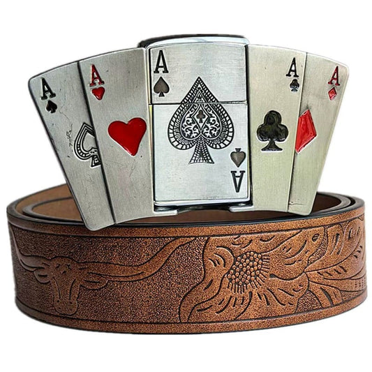 Hidden Lighter Belt Buckle for Men