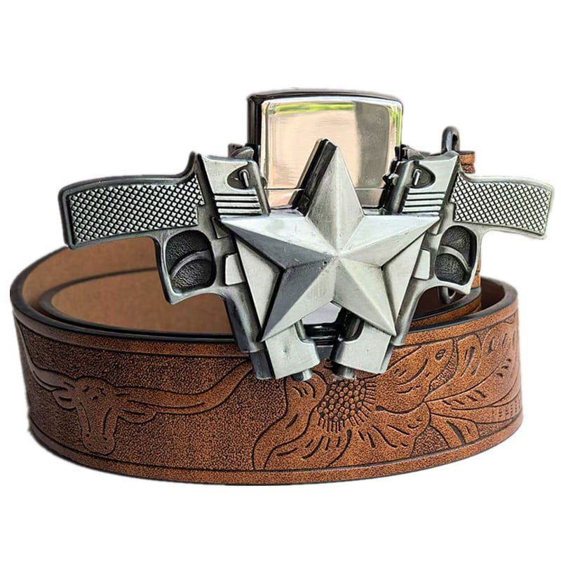 Hidden Lighter Belt Buckle for Men