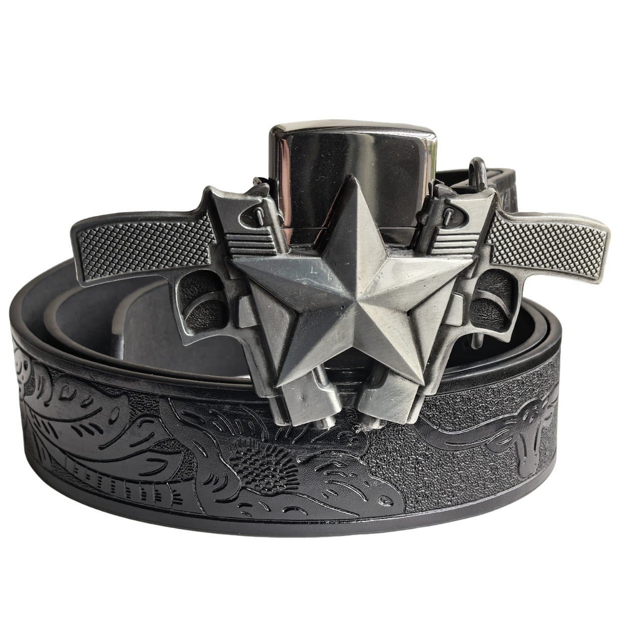 Hidden Lighter Belt Buckle for Men