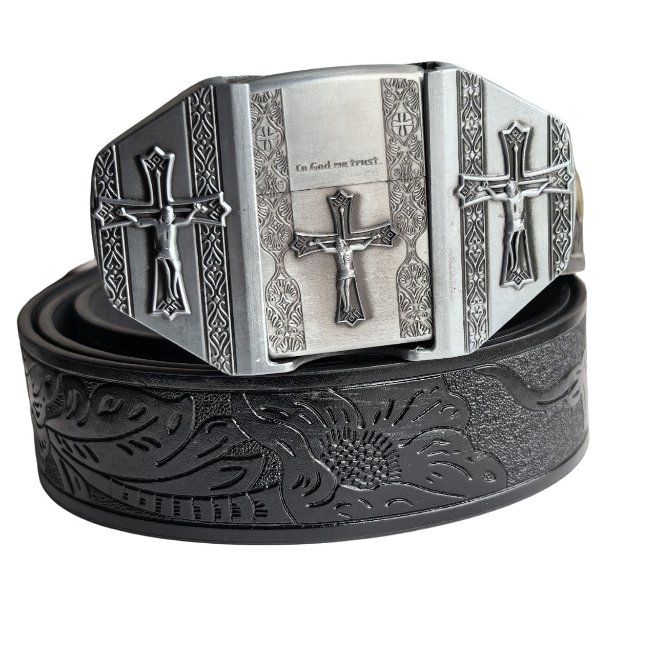 Hidden Lighter Belt Buckle for Men