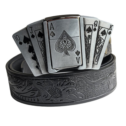Hidden Lighter Belt Buckle for Men
