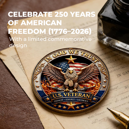 🔥250 Years of Freedom Veteran Tribute Coin