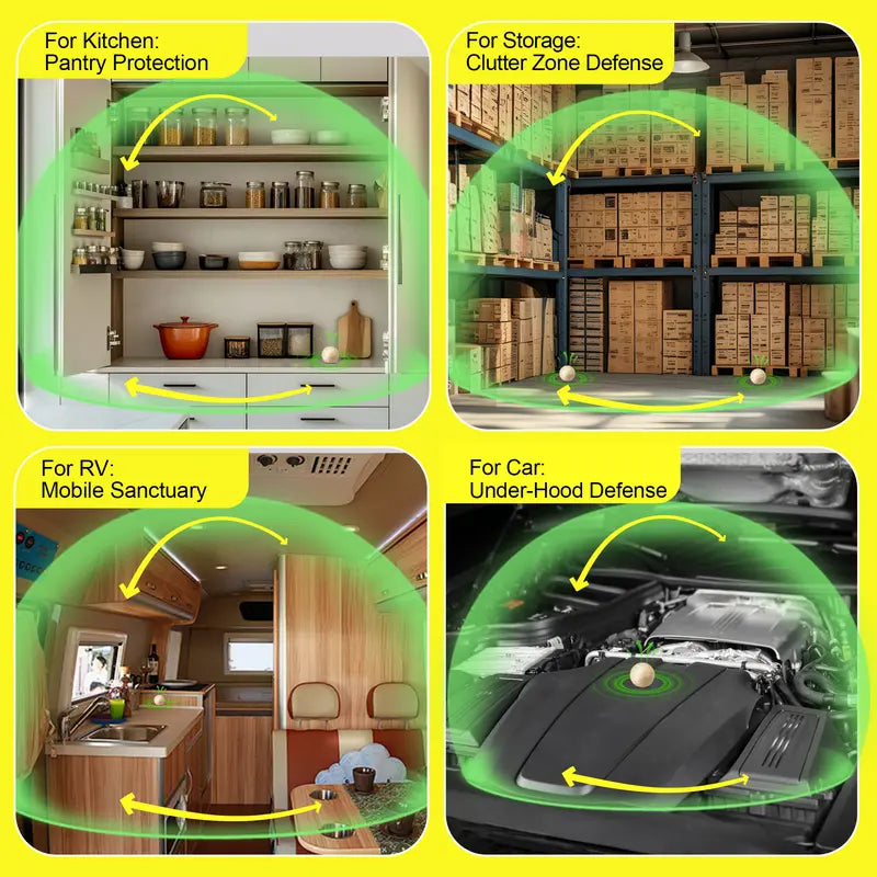 🐭Long-Last Rodent Repellent Balls: Natural Peppermint Formula, Protects Your Home, Outdoors & Car