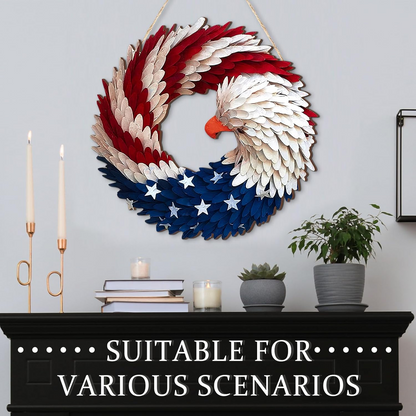 🔥Handmade U.S Eagle 250th Anniversary Patriotic Wreath💖BUY 2 FREE SHIPPING ONLY TODAY !