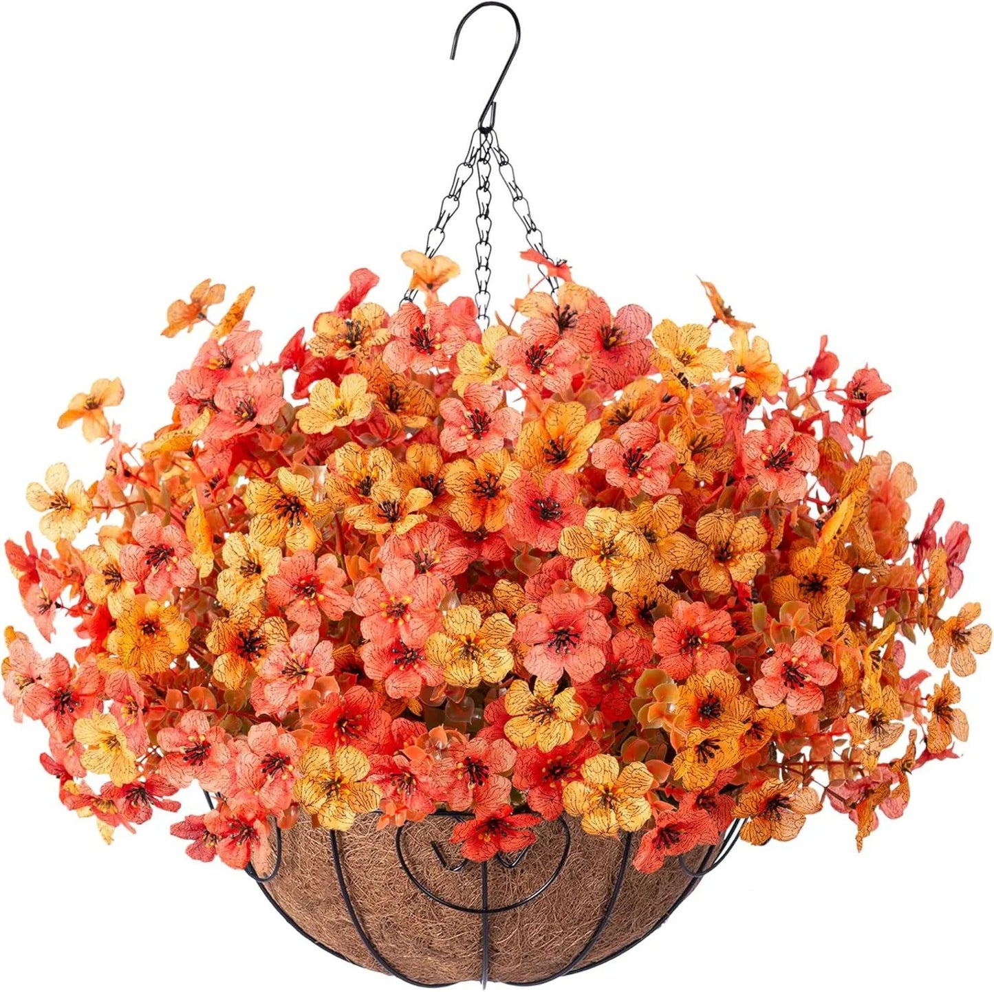 Last Day Promotion! 🔥 Simulated Hanging Flower Basket🌸 No Watering, No Wilting💧—Just a Picture Perfect Home Every Single Day.
