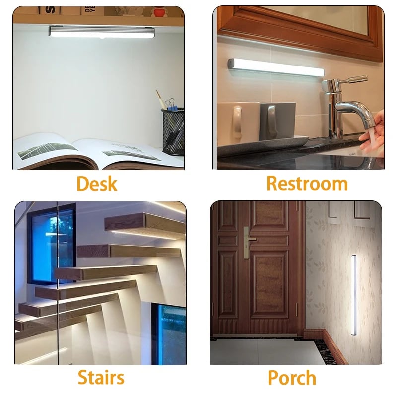 🔥Last Day 49% OFF - Punch-free Smart Sensor Magnetic Rechargeable LED Lights