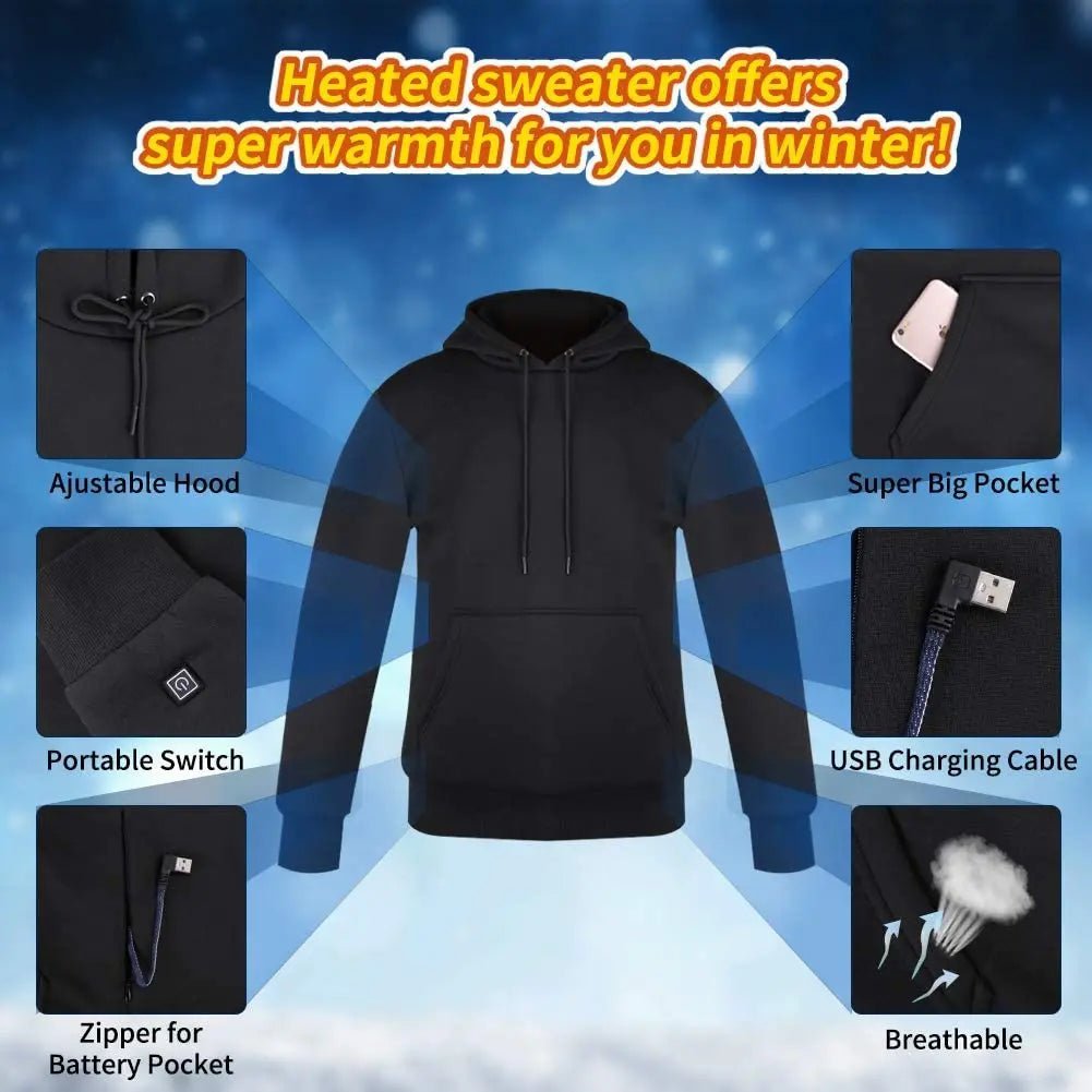 🎄Early Christmas Sale 49% OFF🔥Unisex Heated Hoodie