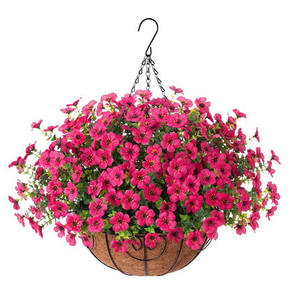 Last Day Promotion! 🔥 Simulated Hanging Flower Basket🌸 No Watering, No Wilting💧—Just a Picture Perfect Home Every Single Day.